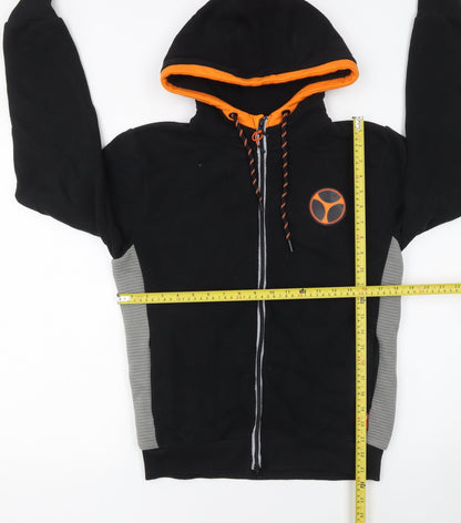 Mens UK Size XS Marvel Black Full Zip Hoodie