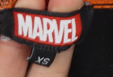 Mens UK Size XS Marvel Black Full Zip Hoodie