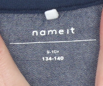 Boys UK Size 9-10 Years name it Blue Basic T-Shirt