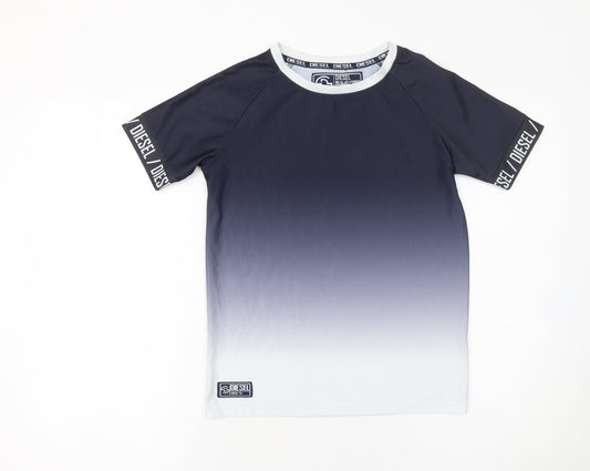 Boys UK Size 11-12 Years Diesel Blue Basic T-Shirt