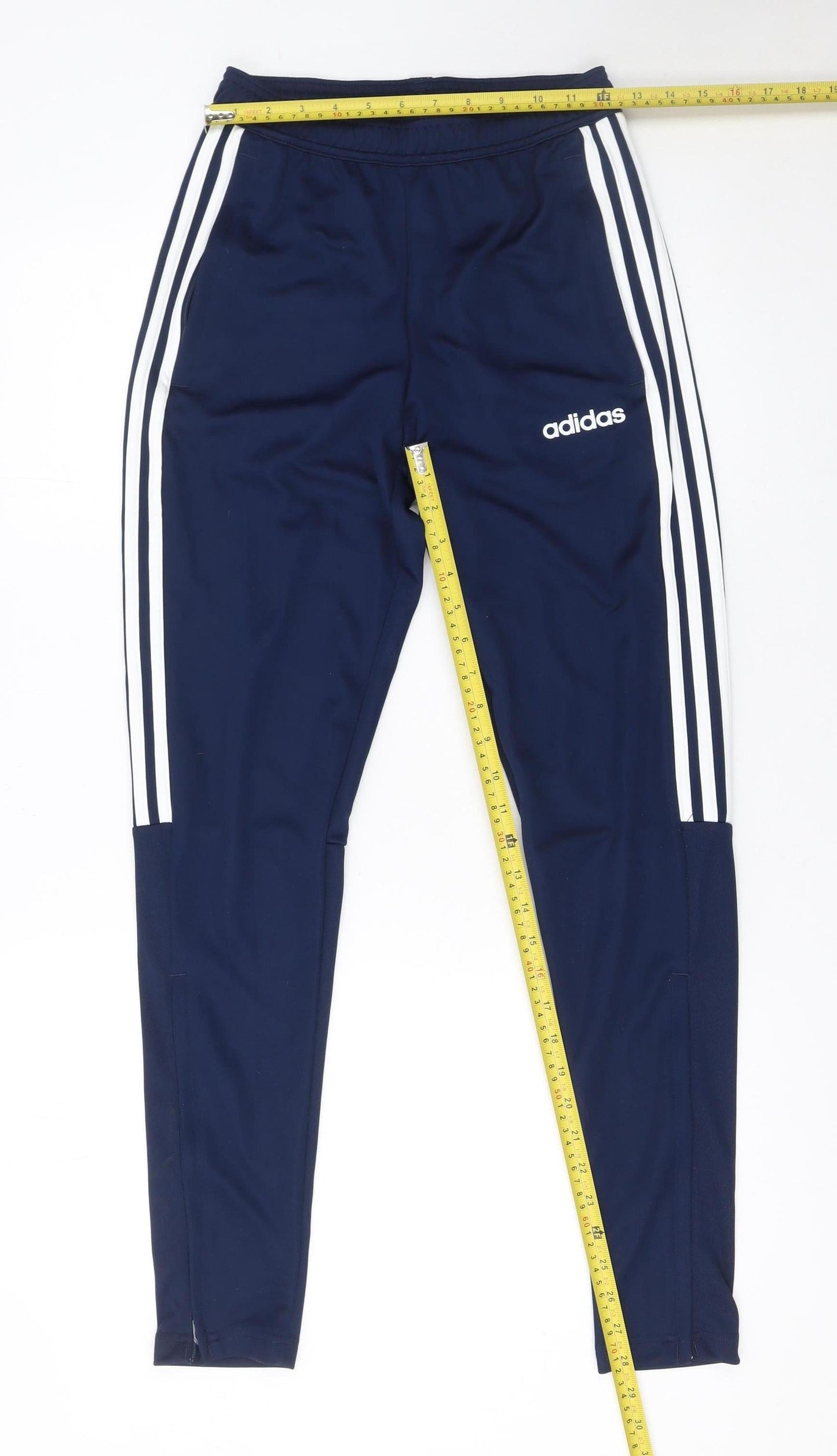 Boys UK Size XS adidas Slim Fit Jogger Blue Trousers