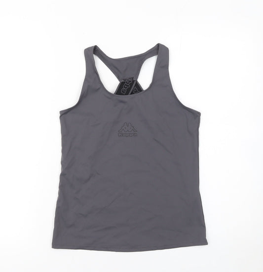 Womens UK Size 2XS Kappa x Primark Grey Gym & Training Running & Jogging Yoga Ta