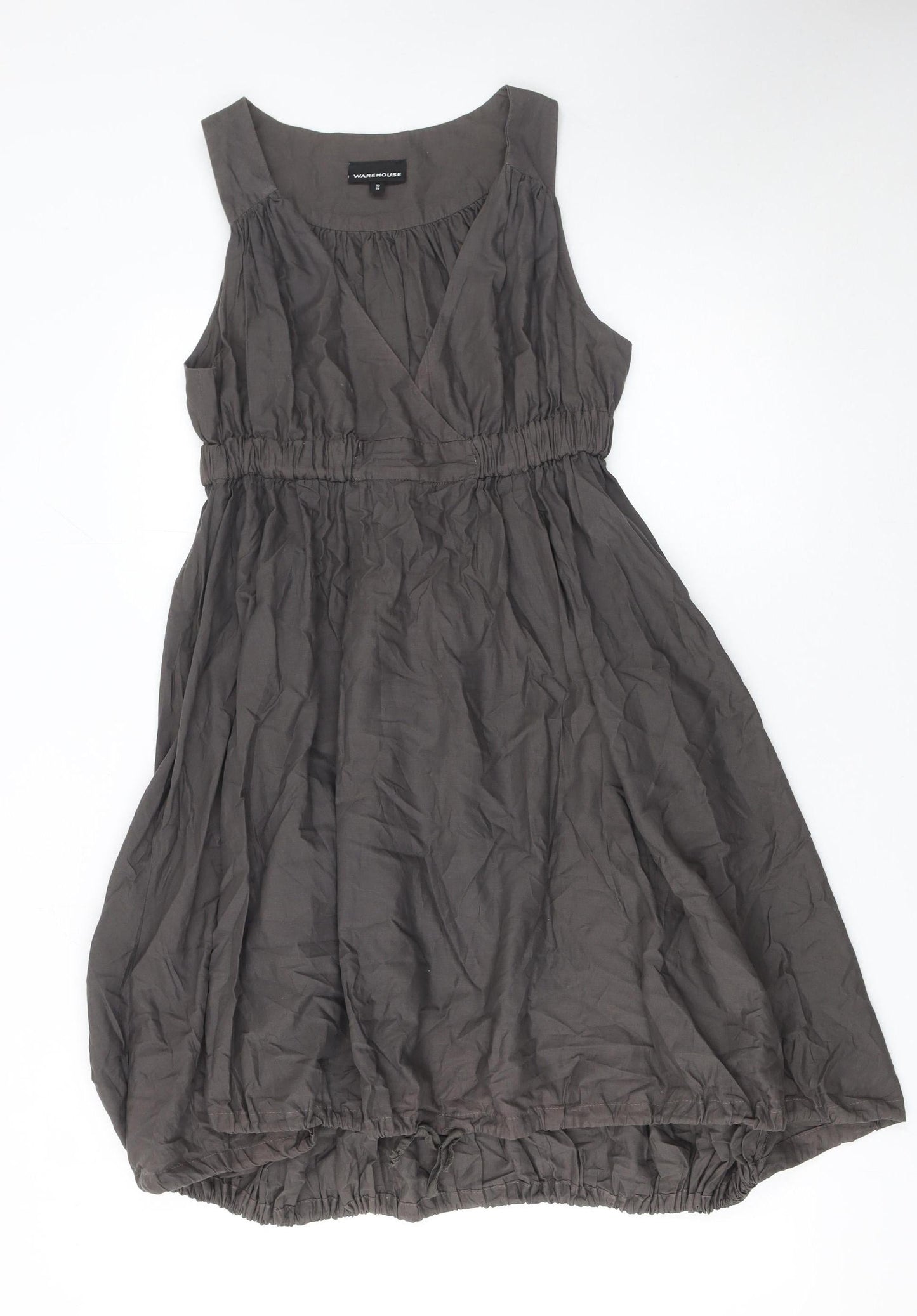 Womens UK Size 10 Warehouse Bubble Hem Dress