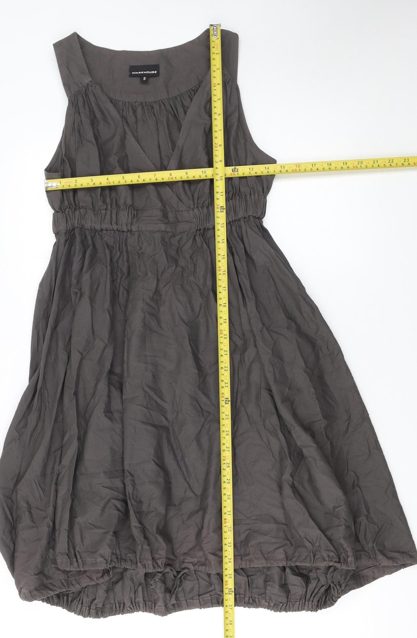 Womens UK Size 10 Warehouse Bubble Hem Dress