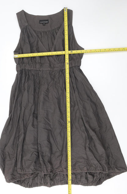 Womens UK Size 10 Warehouse Bubble Hem Dress