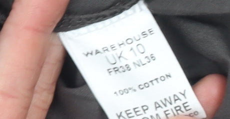 Womens UK Size 10 Warehouse Bubble Hem Dress