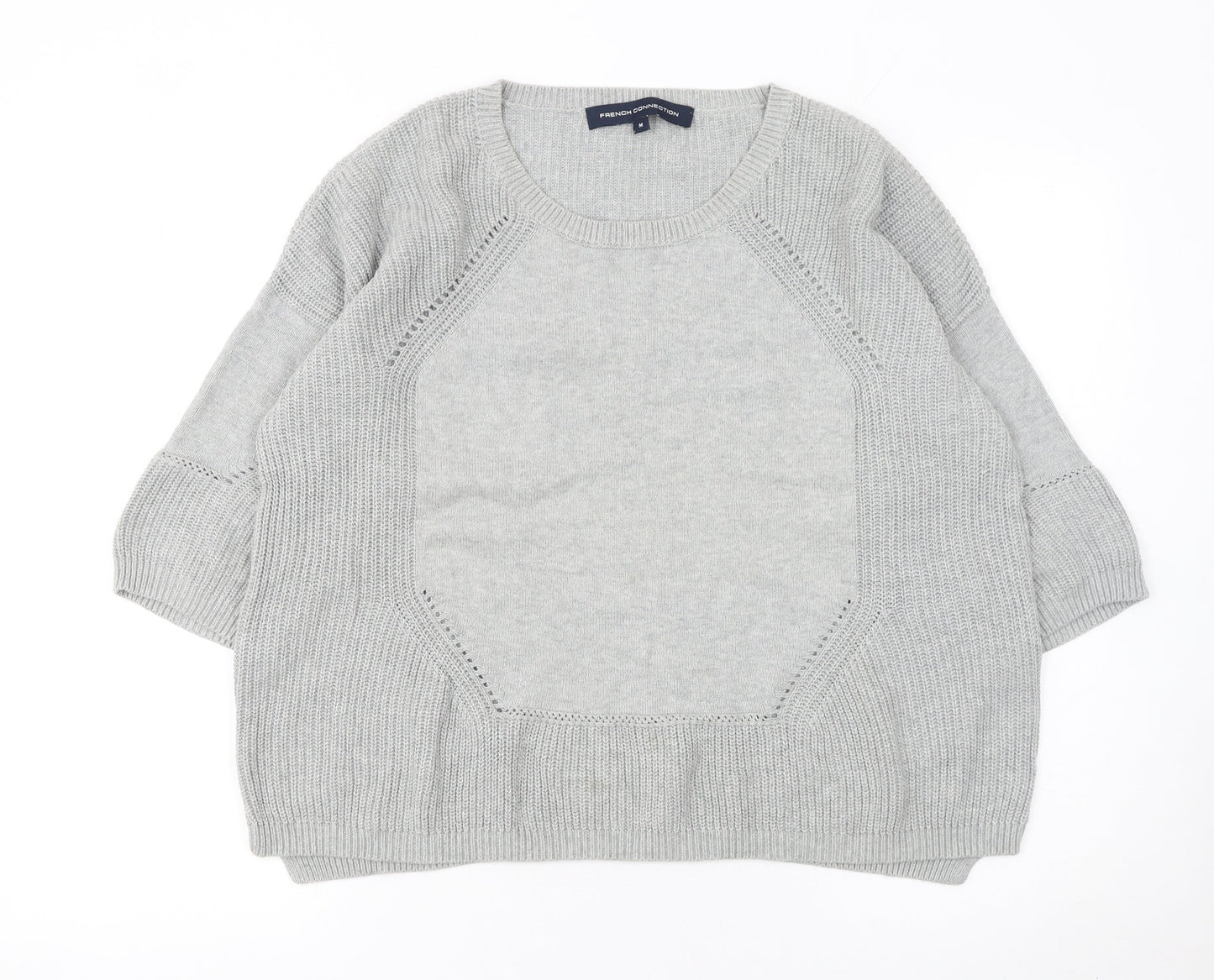 Womens UK Size M French Connection Grey Pullover Jumper