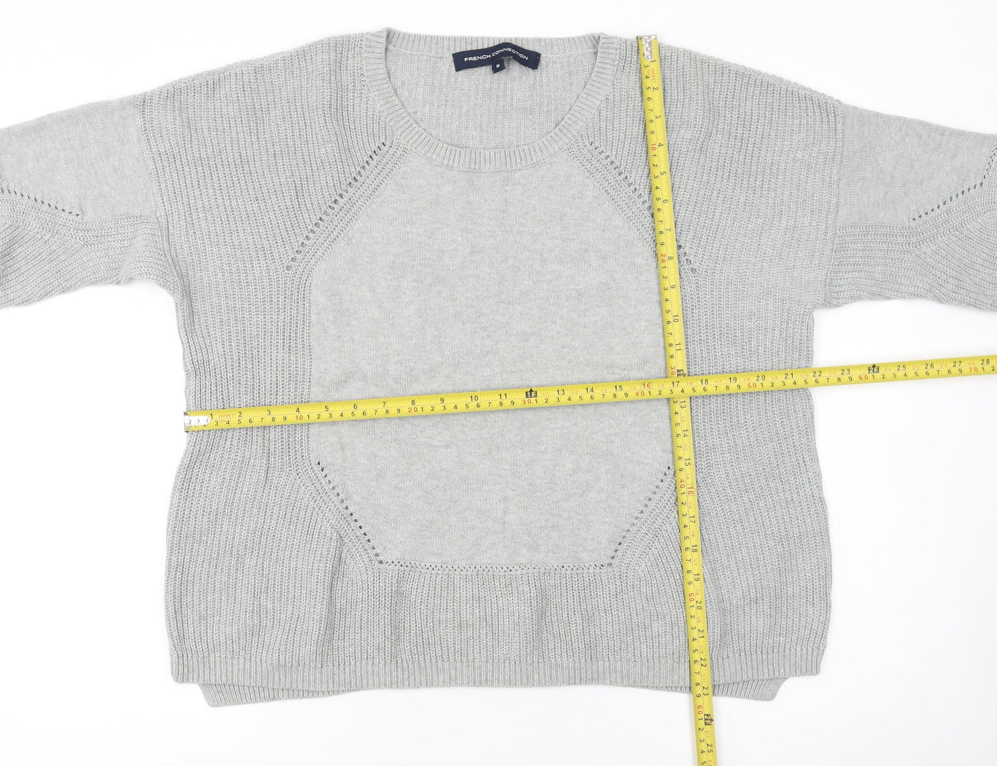 Womens UK Size M French Connection Grey Pullover Jumper