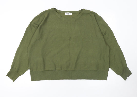 Womens UK Size XL Gallery Green Pullover Jumper