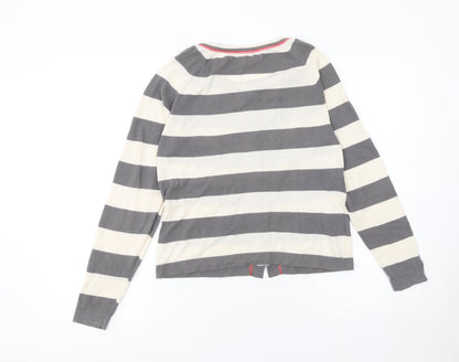Womens UK Size S Sandwich Grey Cardigan Jumper
