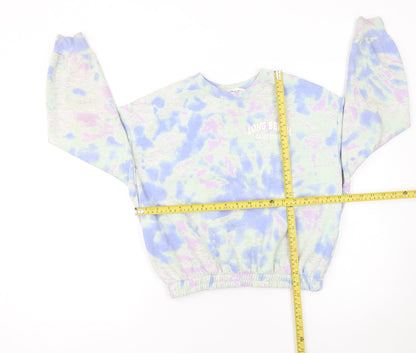 H&M Girls Multicoloured Tie-Dye Pullover Sweatshirt 11-12 Years