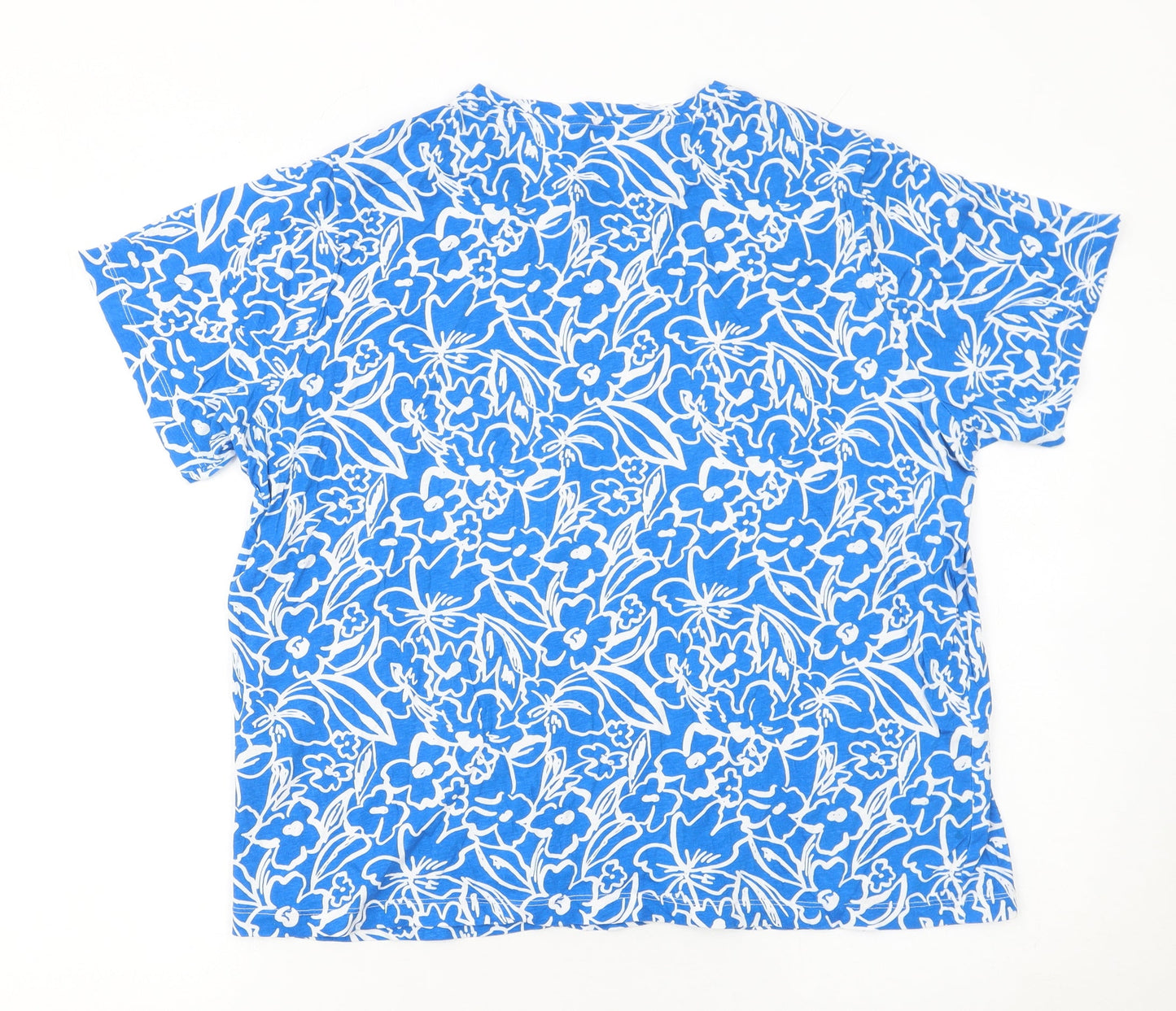 Womens UK Size L Dunnes Stores Blue Basic T-Shirt