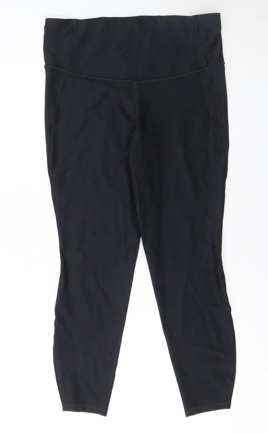 Womens UK Size L All in Motion Slim Fit Ankle Black Leggings