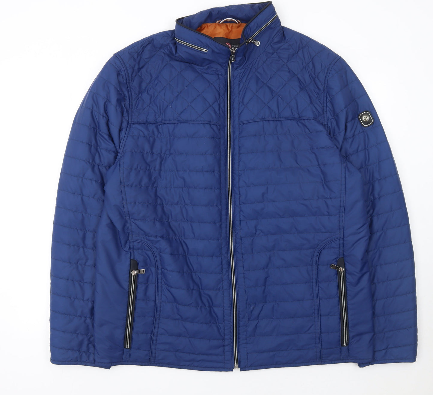 Mens UK Size 56 Gate One Blue Quilted Coat
