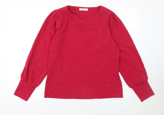 Womens UK Size 12 Gallery Red Basic Blouse
