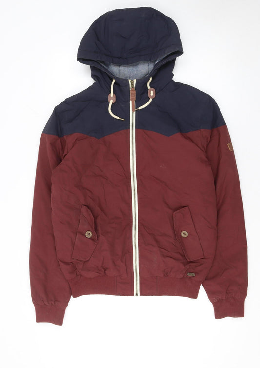 XV Kings Men’s Burgundy & Navy Hooded Windbreaker Jacket M