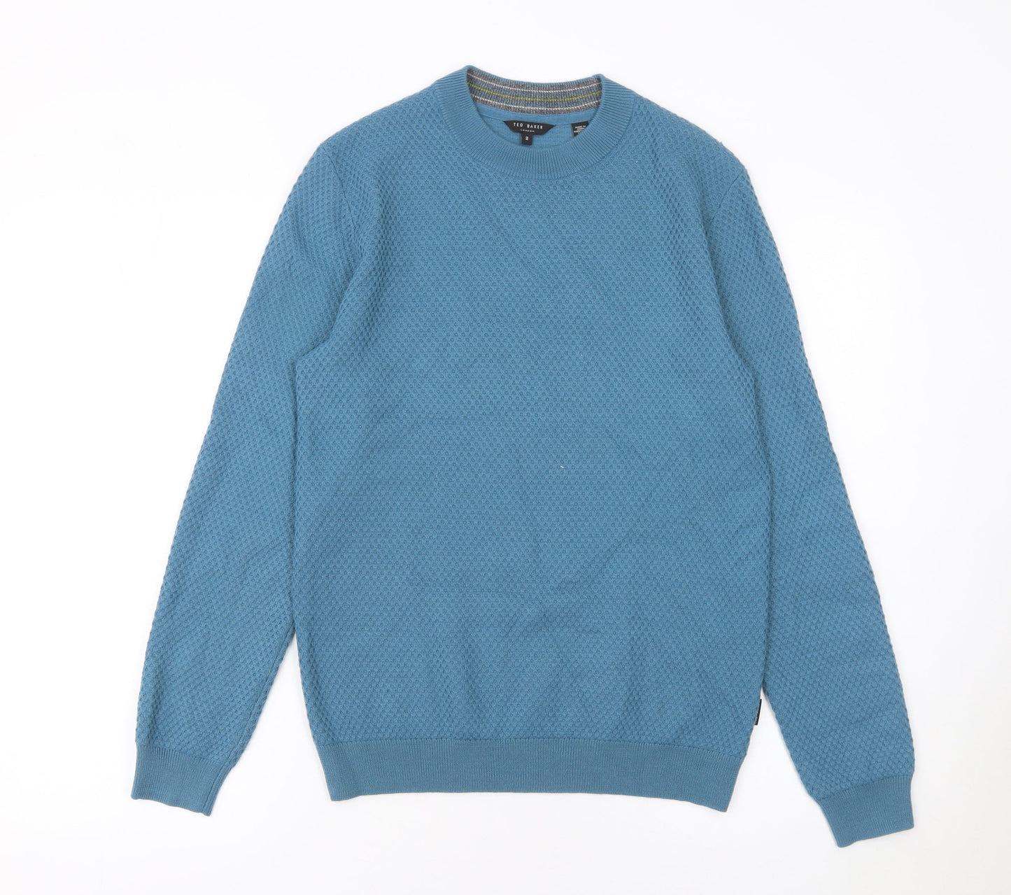 Mens UK Size S Ted Baker Blue Pullover Jumper