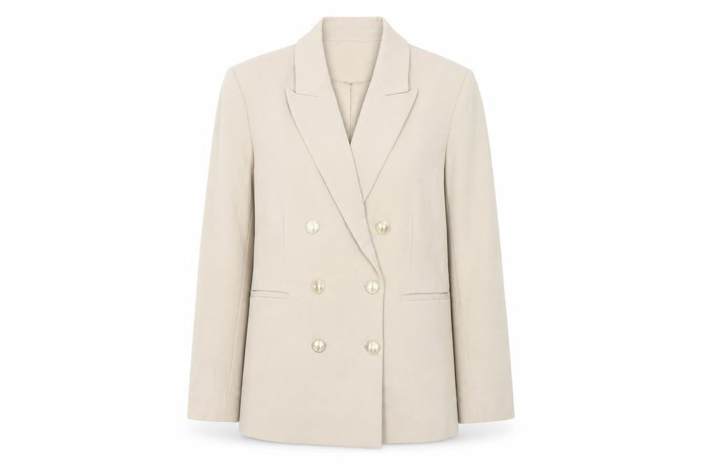 Womens UK Size 12 Gallery Regular Beige Blazer