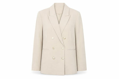Womens UK Size 12 Gallery Regular Beige Blazer