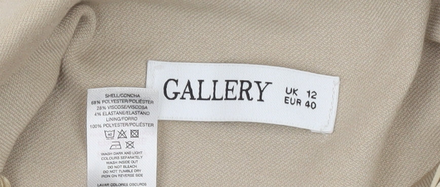 Womens UK Size 12 Gallery Regular Beige Blazer