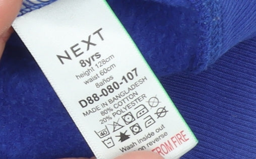Boys UK Size 8 Years NEXT Blue Pullover Hoodie