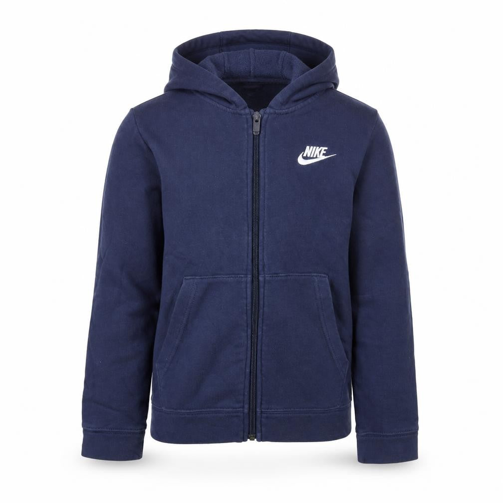 Boys UK Size 9-10 Years Nike Blue Full Zip Hoodie
