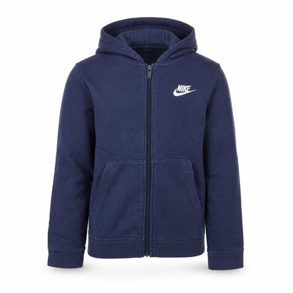 Boys UK Size 9-10 Years Nike Blue Full Zip Hoodie