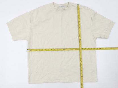 Mens UK Size M Zara Beige  T-Shirt