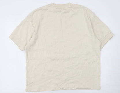 Mens UK Size M Zara Beige  T-Shirt