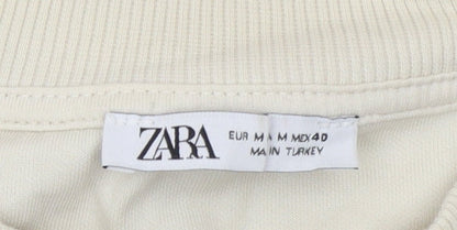 Mens UK Size M Zara Beige  T-Shirt