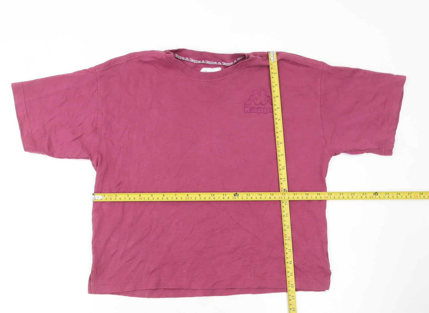 Womens UK Size 2XS Kappa x Primark Pink Basic T-Shirt