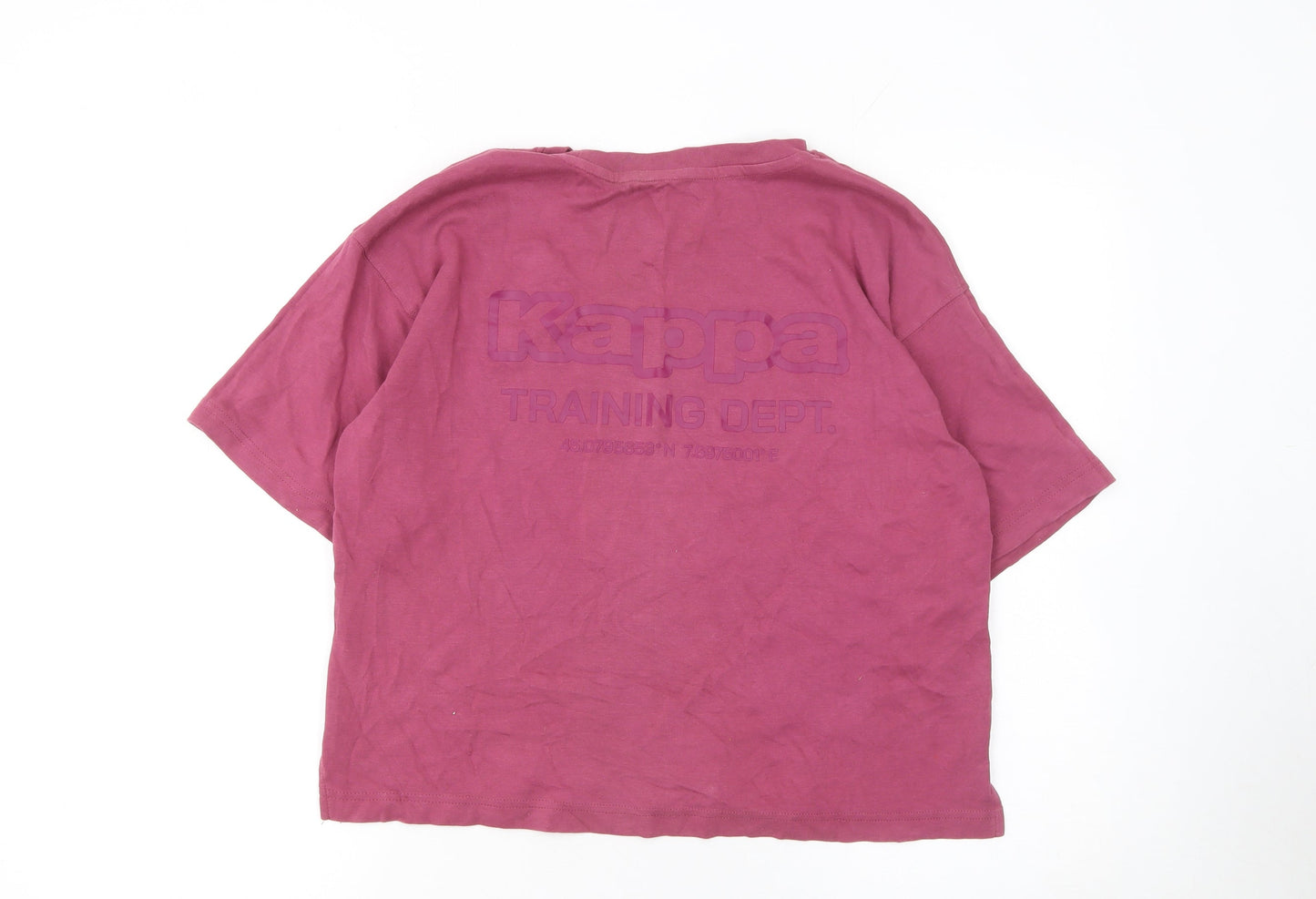 Womens UK Size 2XS Kappa x Primark Pink Basic T-Shirt