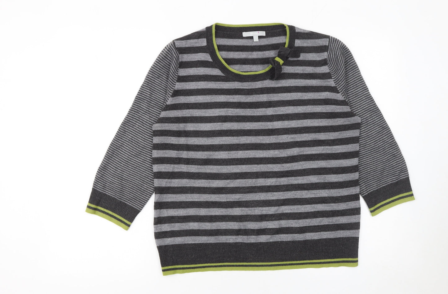Womens UK Size 14 Marks and Spencer Grey Pullover Jumper