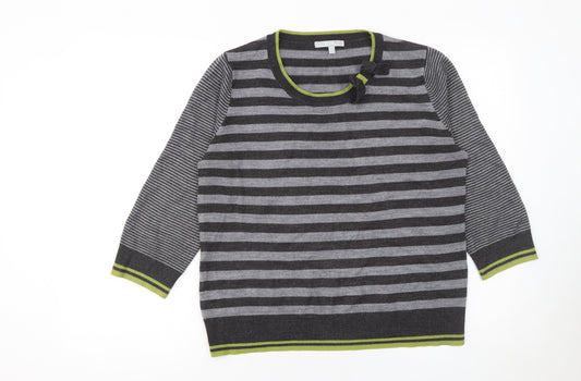 Womens UK Size 14 Marks and Spencer Grey Pullover Jumper