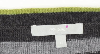 Womens UK Size 14 Marks and Spencer Grey Pullover Jumper
