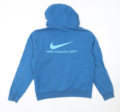 Mens UK Size S Nike Blue Pullover Hoodie