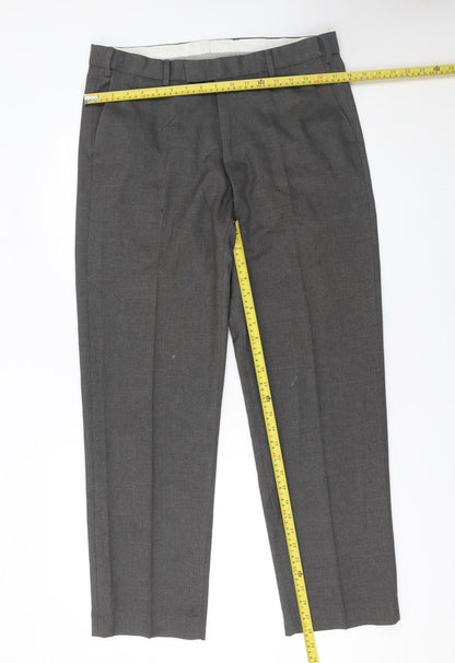 Mens UK Size 34 in Dunnes Stores Regular Fit Dress Pants Grey Trousers
