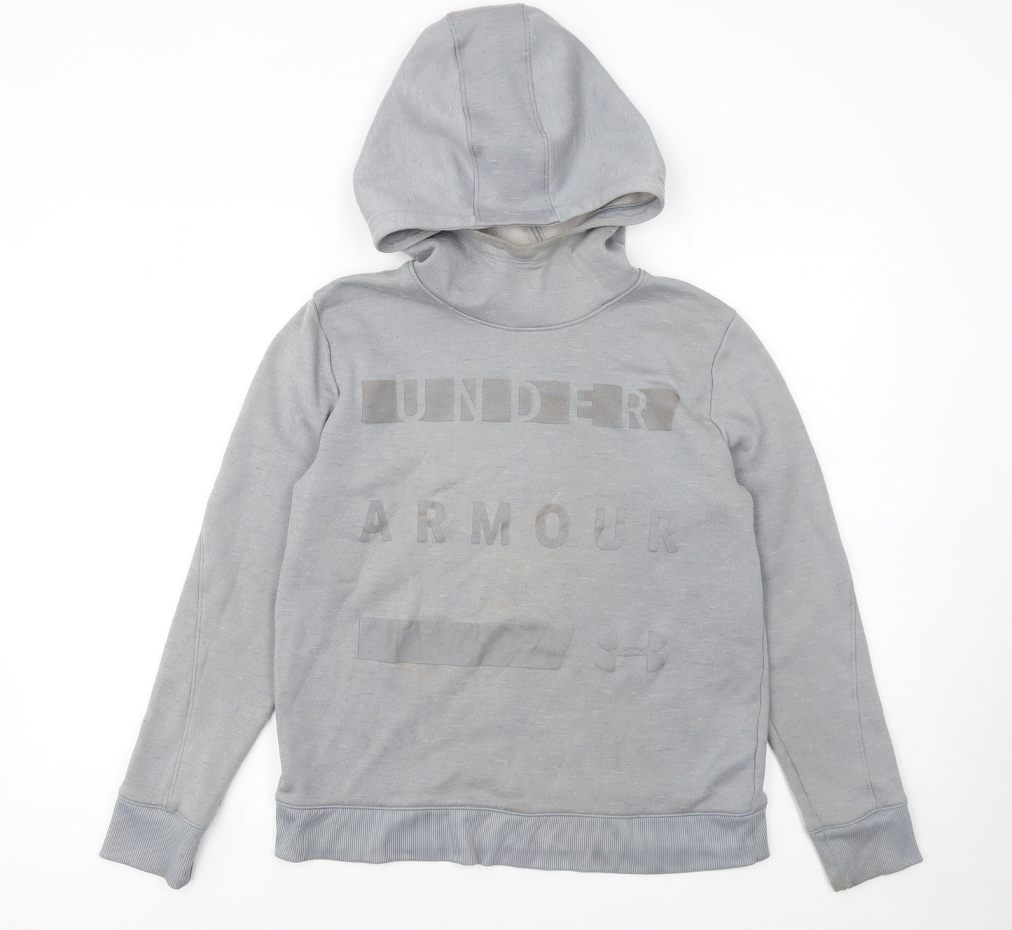Mens UK Size S Under armour Grey Pullover Hoodie