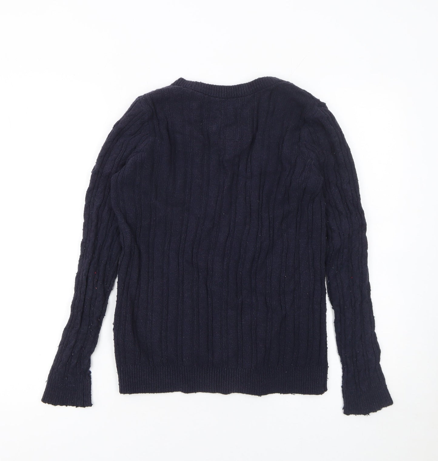 Womens UK Size M Hollister Blue Cardigan Jumper