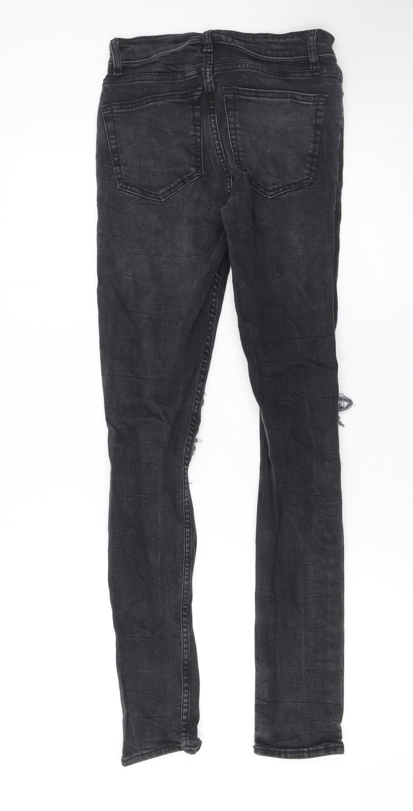 Mens UK Size 28R New Look Slim Fit Skinny Black Jeans