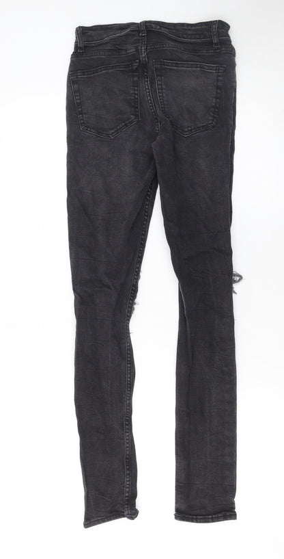 Mens UK Size 28R New Look Slim Fit Skinny Black Jeans