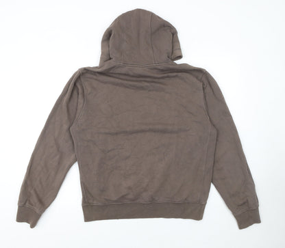 Mens UK Size S Nike Brown Pullover Hoodie