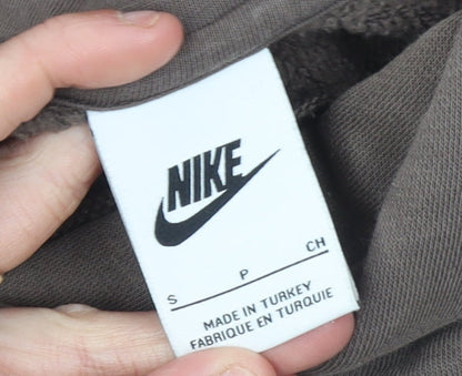 Mens UK Size S Nike Brown Pullover Hoodie