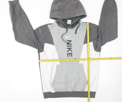 Mens UK Size S Nike Grey Pullover Hoodie