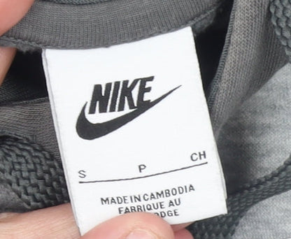 Mens UK Size S Nike Grey Pullover Hoodie