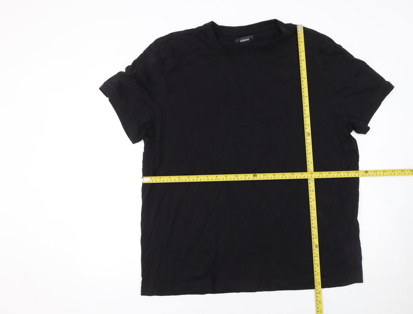 Mens UK Size 2XL Alfani Black  T-Shirt