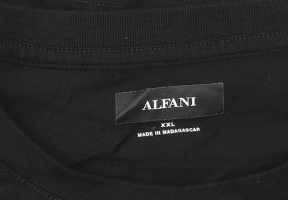 Mens UK Size 2XL Alfani Black  T-Shirt