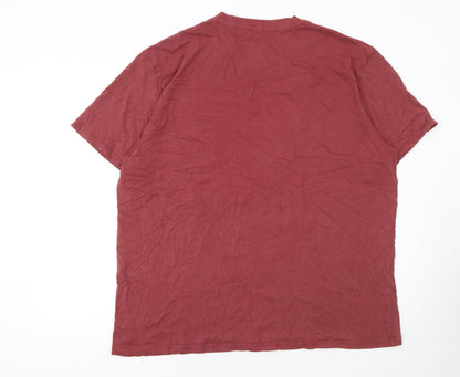 Mens UK Size 3XL Charles Wilson Red  T-Shirt
