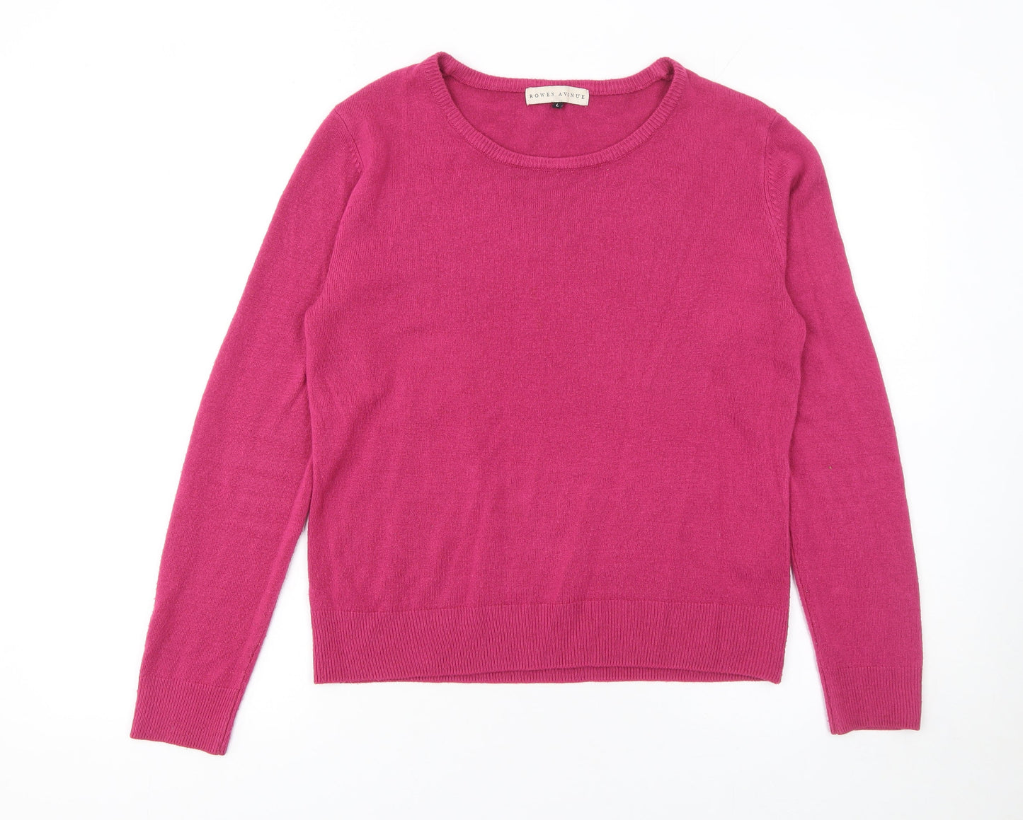 Womens UK Size L Rowen Avenue Pink Pullover Jumper