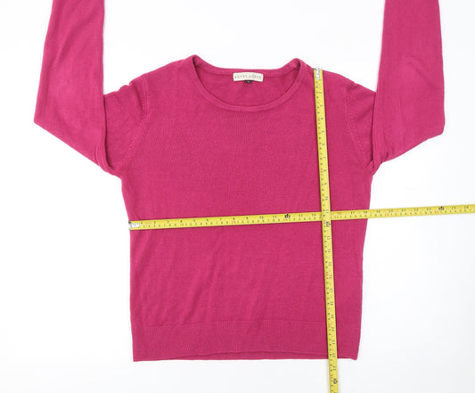 Womens UK Size L Rowen Avenue Pink Pullover Jumper